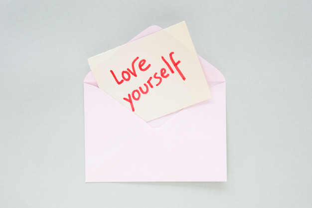 Love Yourself Inscription Paper Light Envelope 23 2148023920