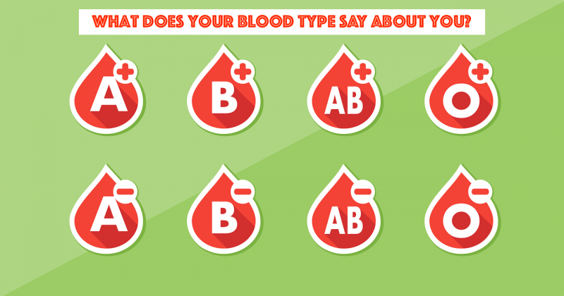 Blood Type Test Panel With Different Types Of Blood 2