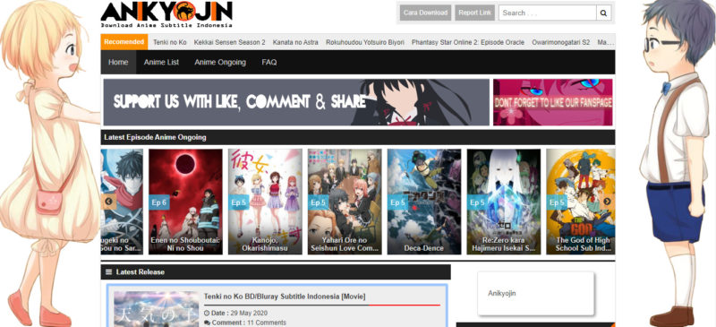 Situs Nonton Anime Subtitle Indonesia Di Anikyojin.net 