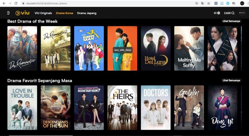 Situs Streaming Drama Korea Viu