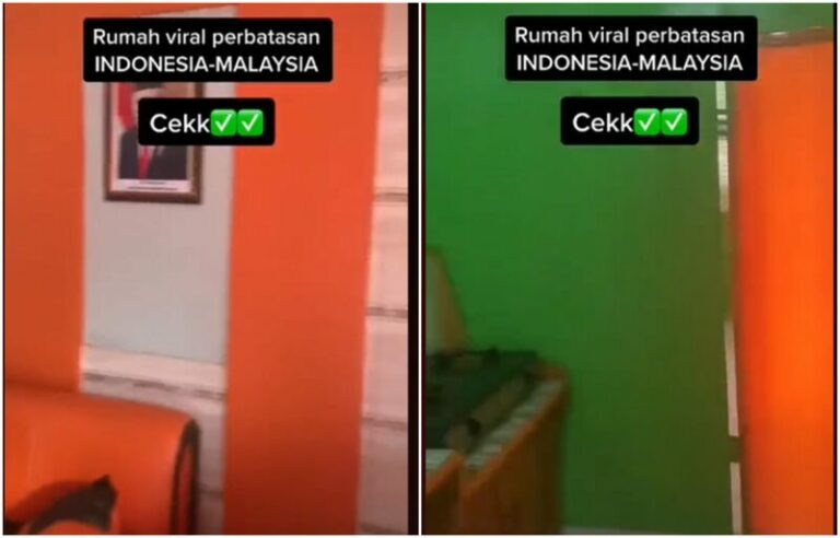 Rumah Unik Viral, Ruang Tamu di Indonesia Sedangkan Dapur di Malaysia