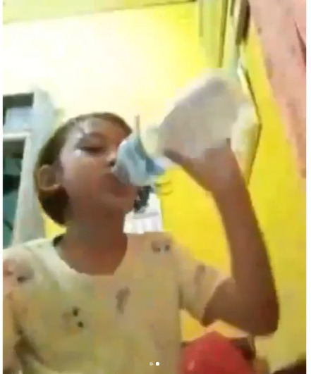 Karena Kepedesan, Bocah ini Tak Sengaja Minum Air Berisi Ikan Cupang, Endingnya Lucu 2 Cu1