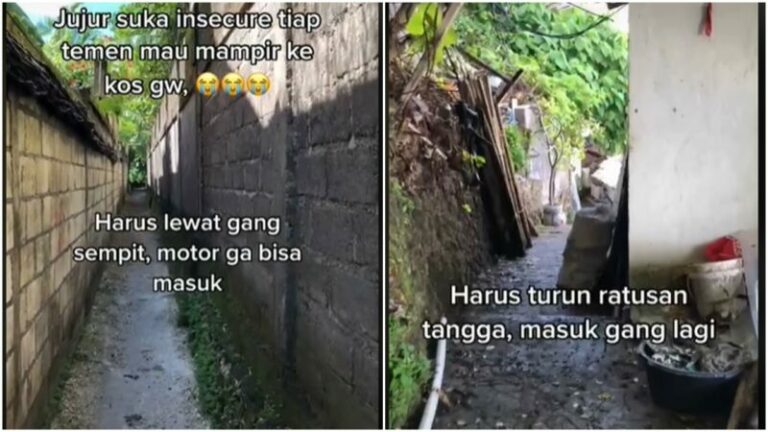 Viral Potret Tempat Kos Kosan Masuk Gang Sempit, Isinya Bikin Tercengang