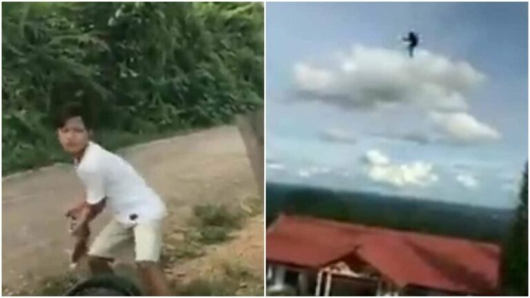 Hanya Demi Konten, Pemuda Ini Tega Membuang Kucing Dari Puncak Bukit