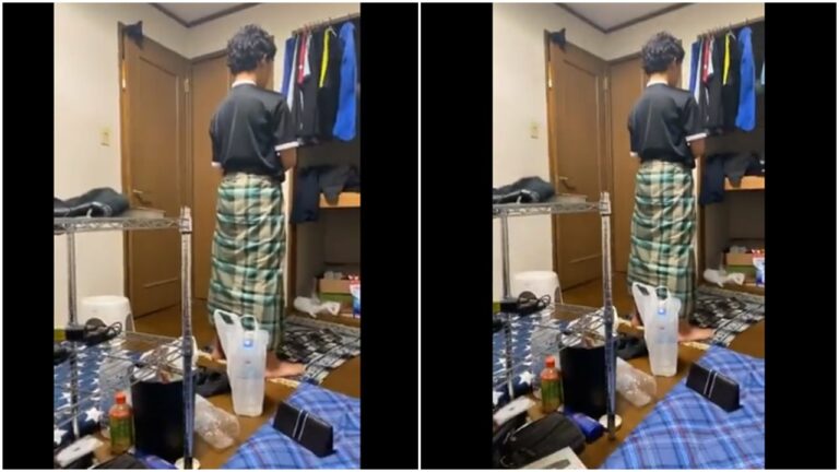 Meski Sedang Gempa, Pria Ini Tetap Khusyuk Melaksanakan Salat