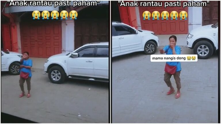 Momen Haru Seorang Ibu yang Lepas Kepergian Anaknya Merantau