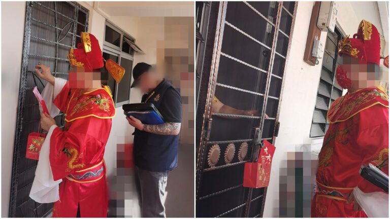 Tak Hanya Menagih Hutang, Debt Collector Di Singapura Ini Juaga Bagikan Angpao