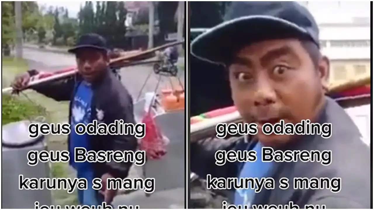 Viral Abang Penjual Basreng Keliling Tawarkan Dagangan Seperti Ngajak Gelud