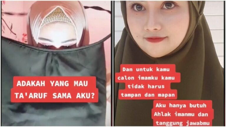 Viral Gadis Berhijab Buka Cadar, Mau Cari Jodoh Untuk Ta'aruf