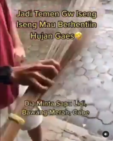 Viral Pria ini Dapat Berhentikan Hujan Deras Hanya Dengan Bumbu Dapur