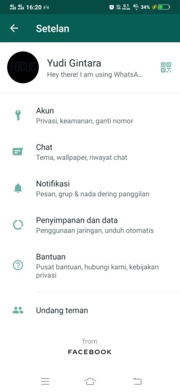 Mode Gelap Whatsapp