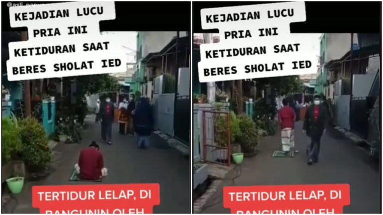 Ketiduran Saat Shalat Idul Fitri, Pemuda Ini Tak Sadar Dibangunkan Pas Jamaah Bubar