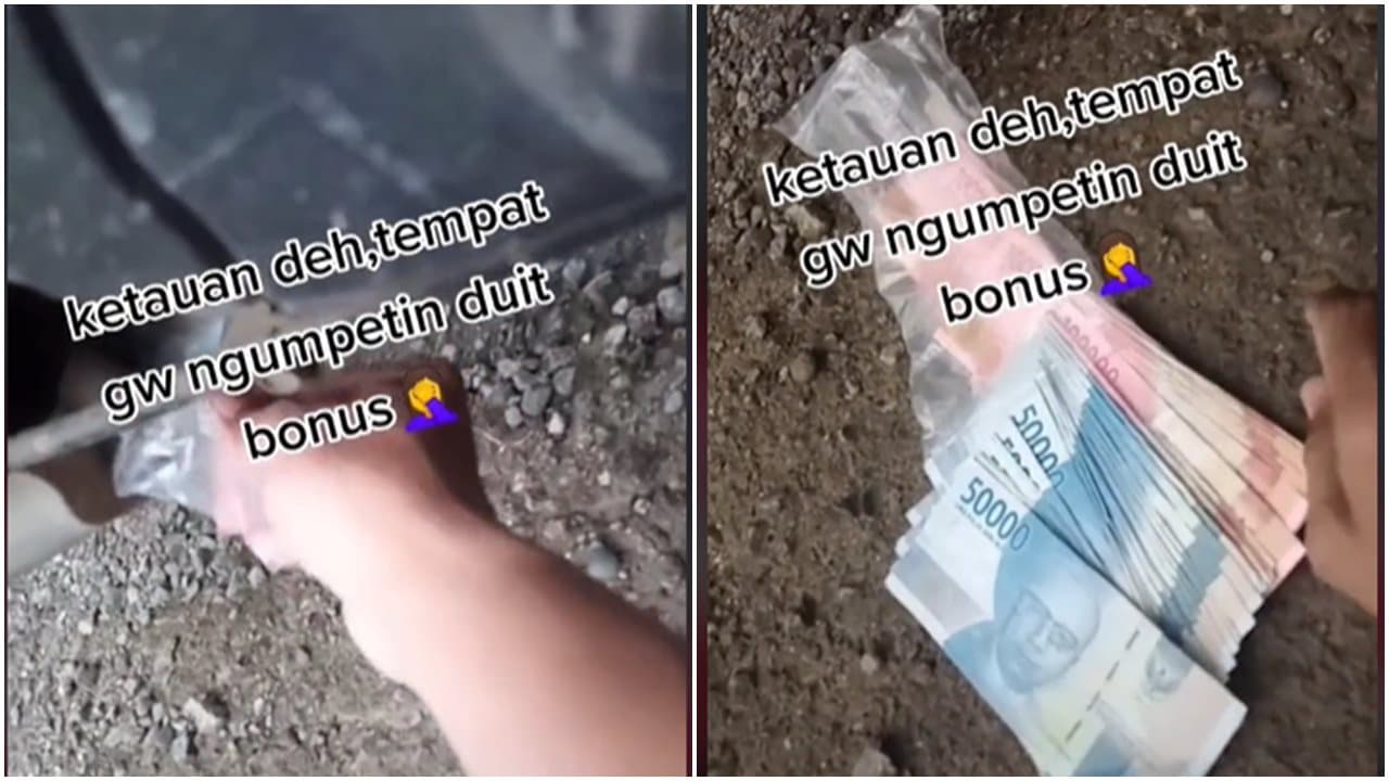 Viral Video Istri Yang Temukan Tempat Suminya Menyimpan Uang Bonus, Ngakak