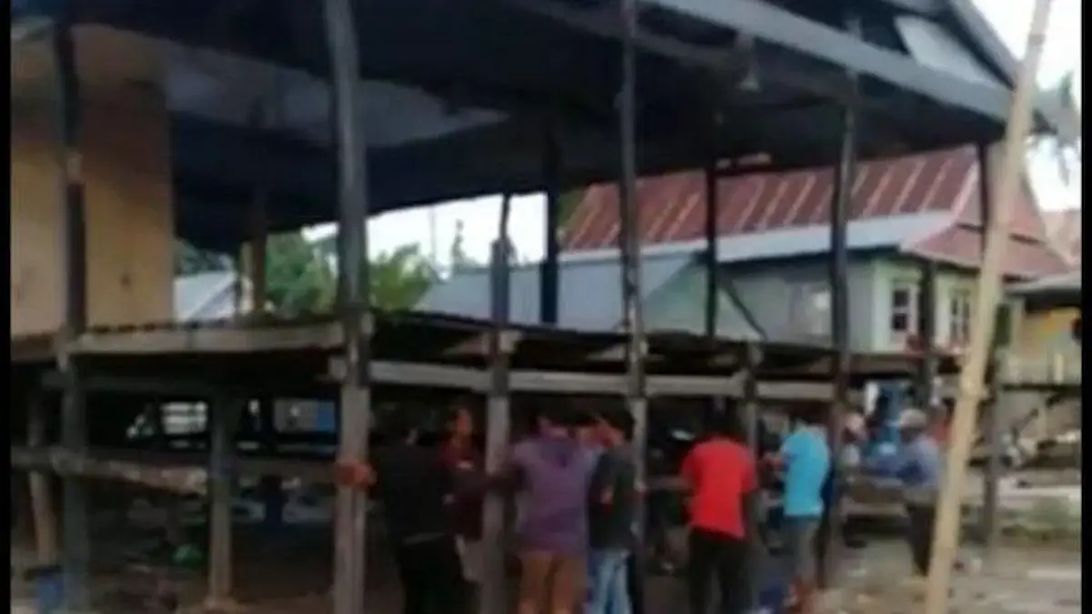 Gara Gara Beda Pilihan Saat Pilkades, Beberapa Rumah Milik Warga Dibongkar Paksa