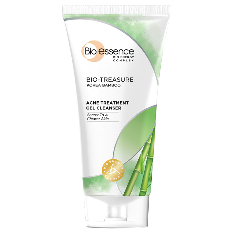 10 Facial Wash untuk Kulit Berjerawat yang Aman dan Efektif 15 Bio Essence Bio Treasure Korea Bamboo Acne Treatment Gel Cleanser