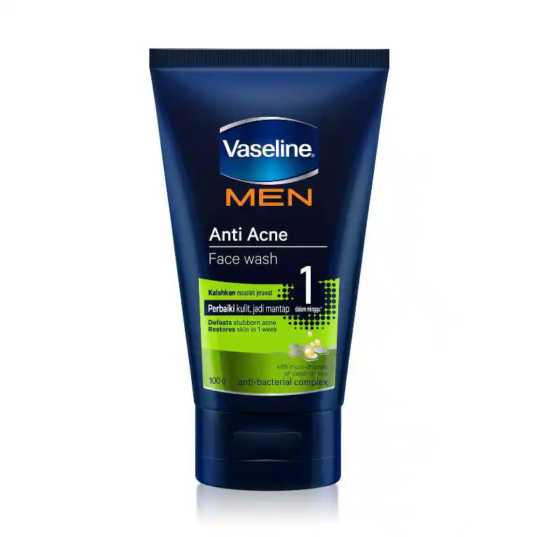 10 Facial Wash untuk Kulit Berjerawat yang Aman dan Efektif 10 Vaseline Men Anti Acne Face Wash