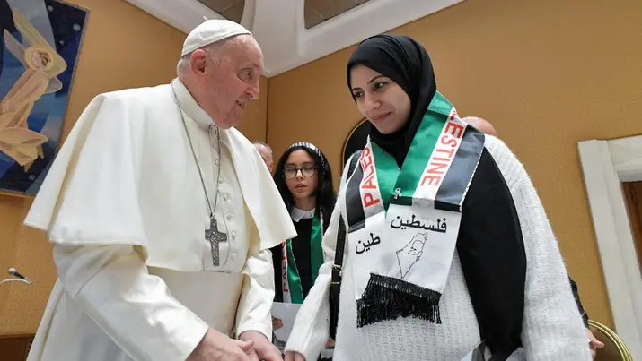 Paus Singgung Misa Natal di Gaza dan Tempat Lahir Yesus 6 Israel Palestinianspope Palestinians 4 169 1